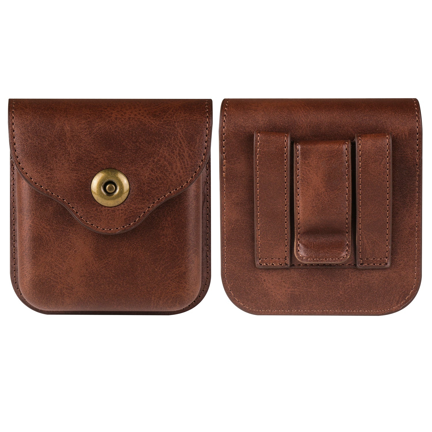 Universal PU Leather Waist Bag with Back Clip and Belt Loop for Folding Phones Universal PU Leather Waist Bag with Back Clip and Belt Loop for Folding Phones